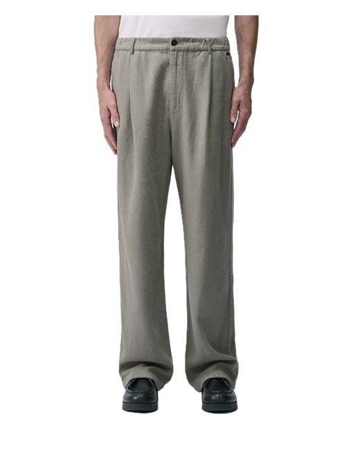 Linen PantPantaloni in lino smerigliato tinti in capo Massimo Osti Studio | 21MMPA015A-110786G359 WALNUT